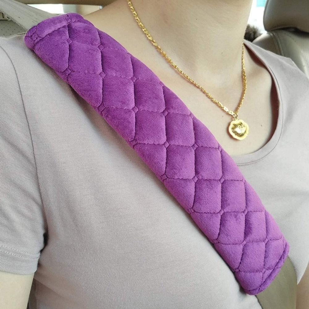 4 purple seatbelt cushion pads shoulder Pads.  Other Colors Available. Teams, Ca